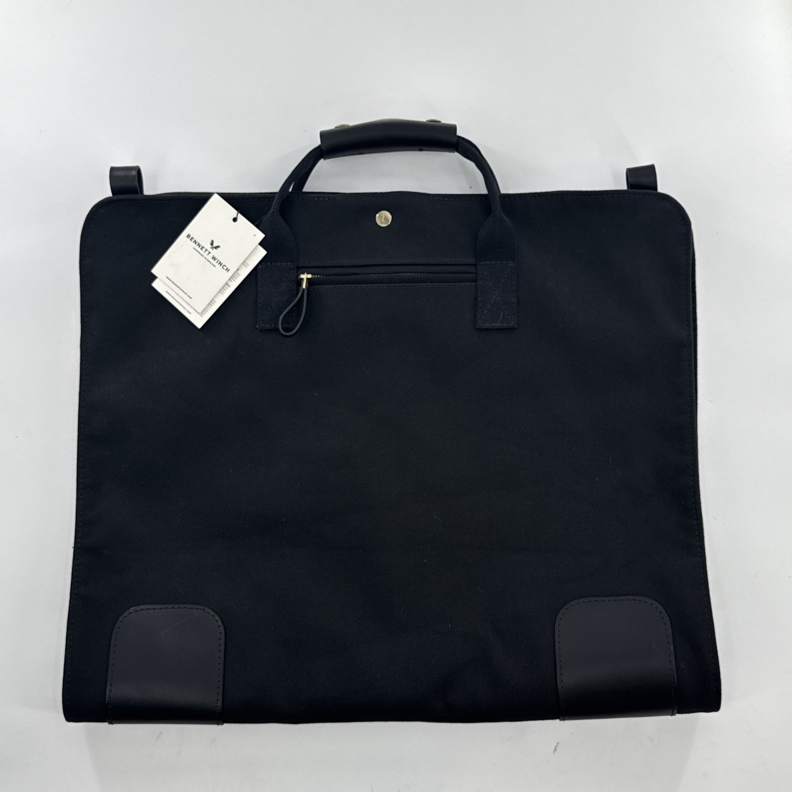 Bennett Winch S.C. Suit Carrier Black | Handmade In England | Luxury Garment Bag